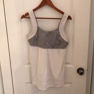 Lululemon Tank Top 12 grey and white